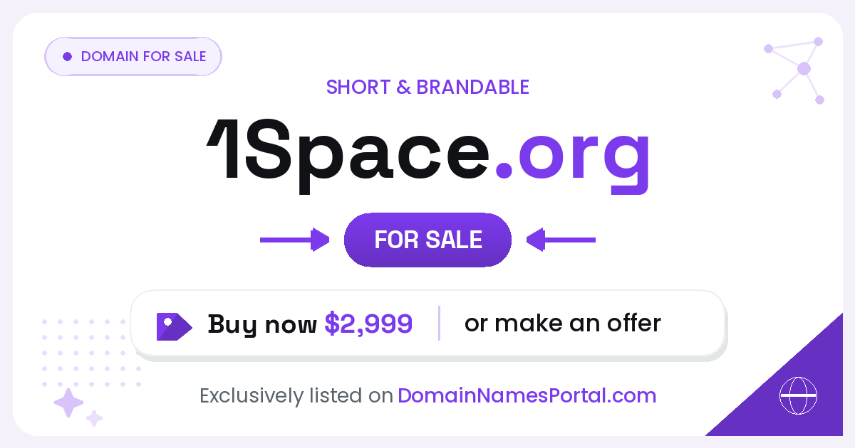 1Space.org share card