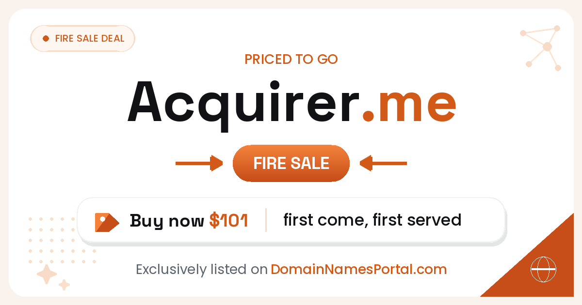 Acquirer.me share card