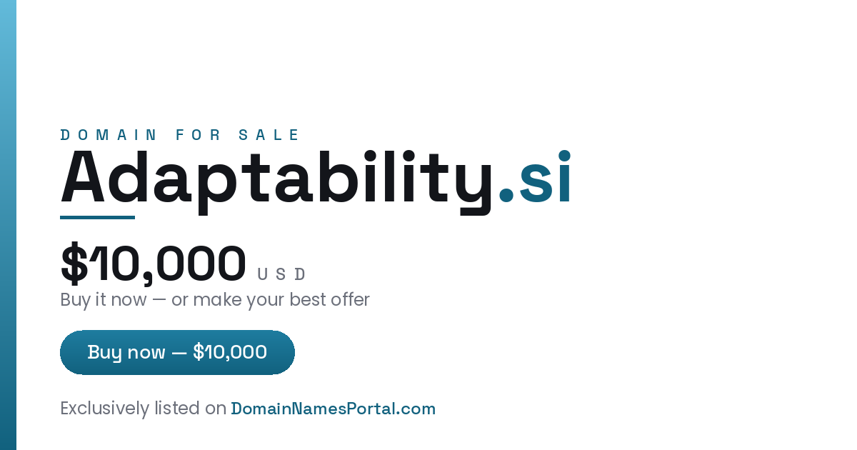 Adaptability.si share card