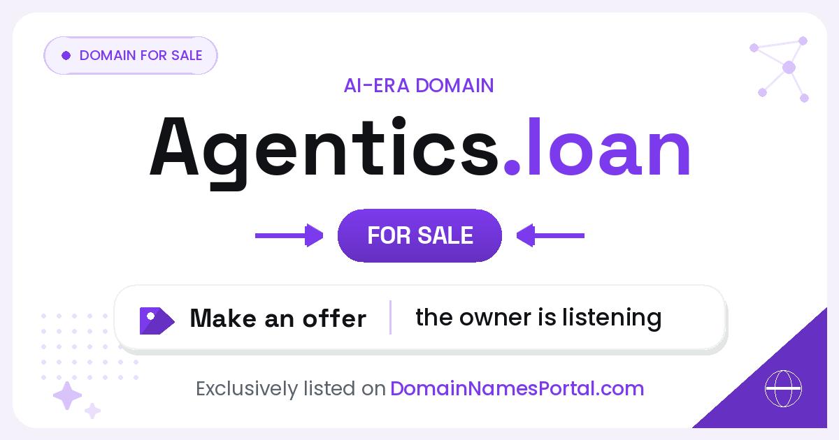 Agentics.loan share card