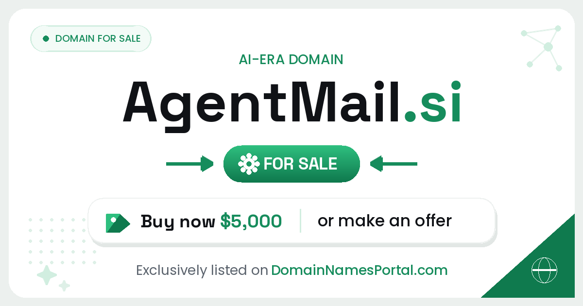 AgentMail.si share card