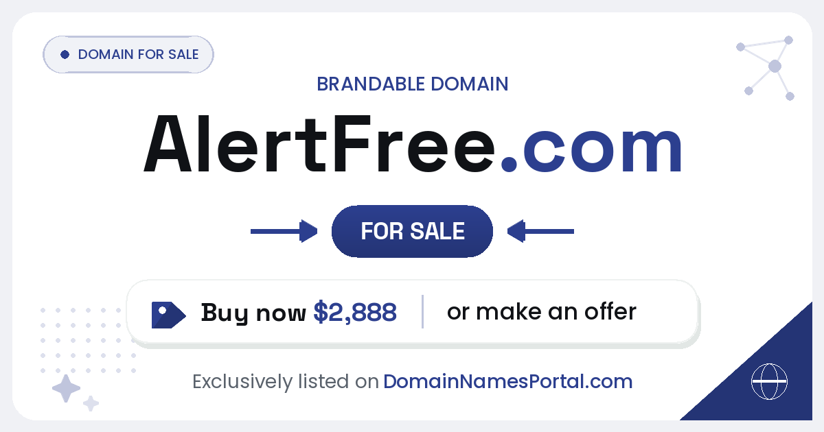 AlertFree.com share card