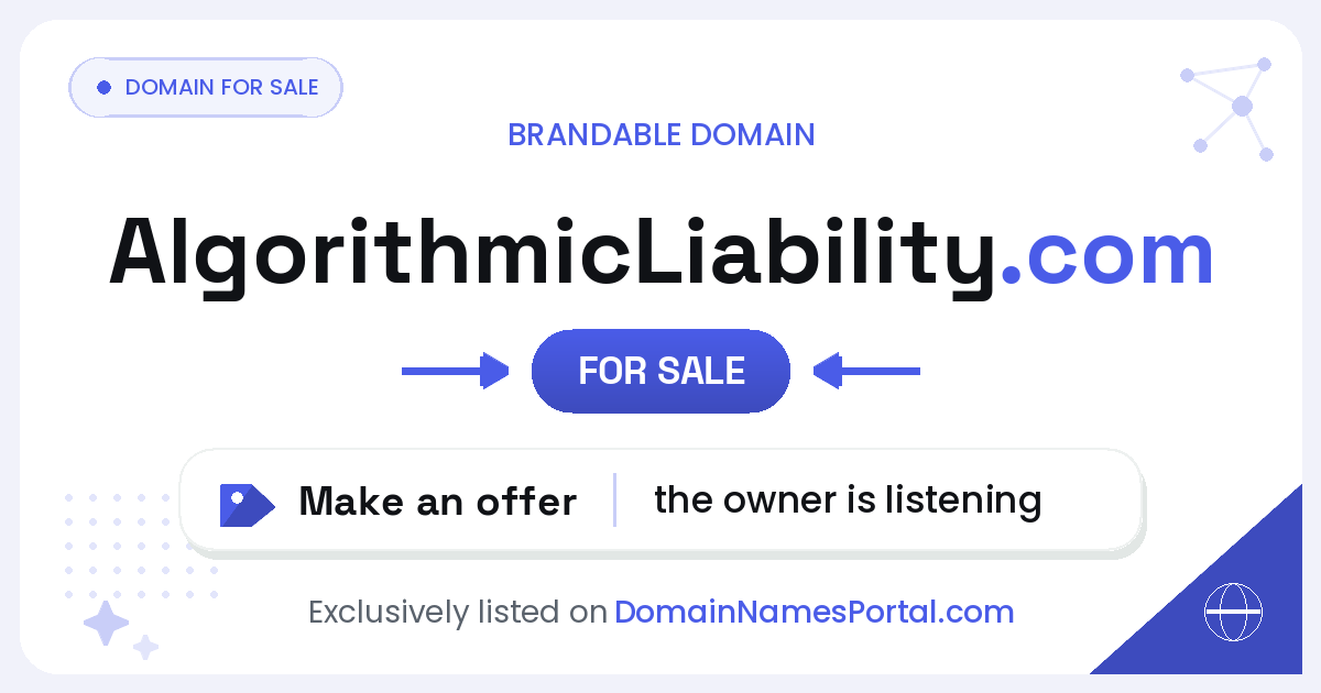 AlgorithmicLiability.com share card