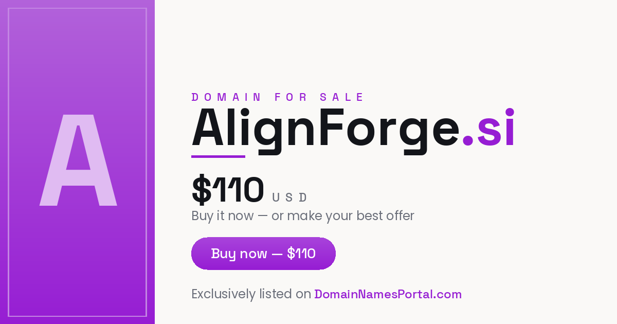 AlignForge.si share card