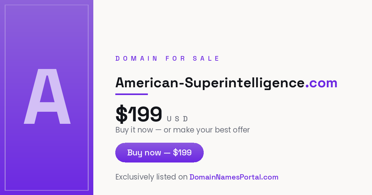 american-superintelligence.com share card