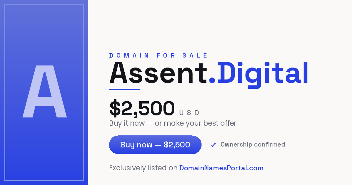 Assent.Digital share card