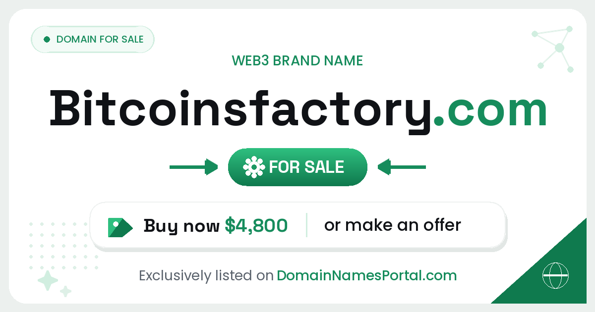 BITCOINSFACTORY.COM share card