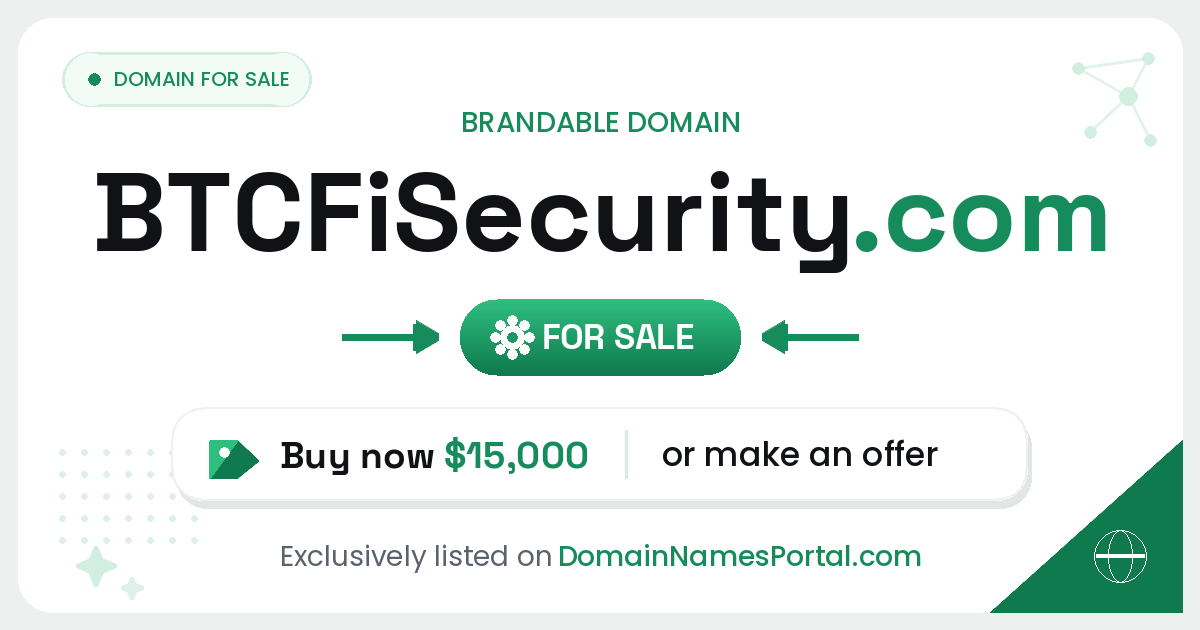BTCFiSecurity.com share card