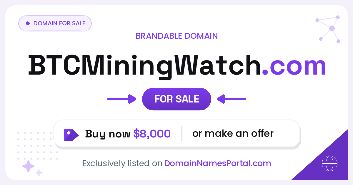 BTCMiningWatch.com share card