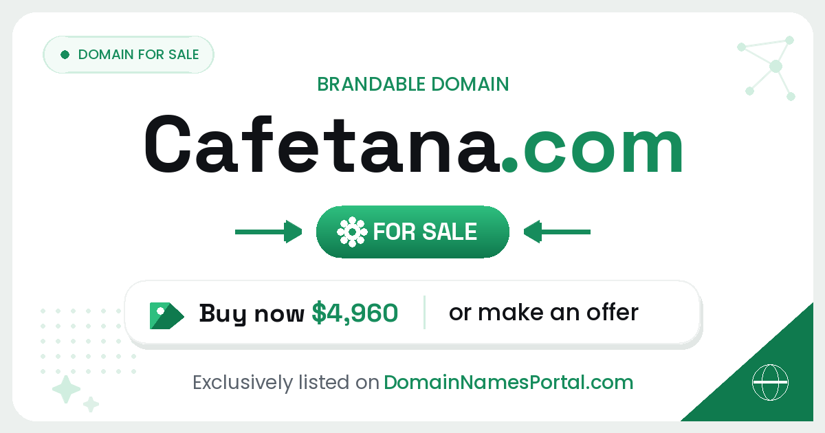Cafetana.com share card