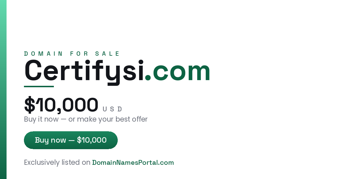 Certifysi.com share card