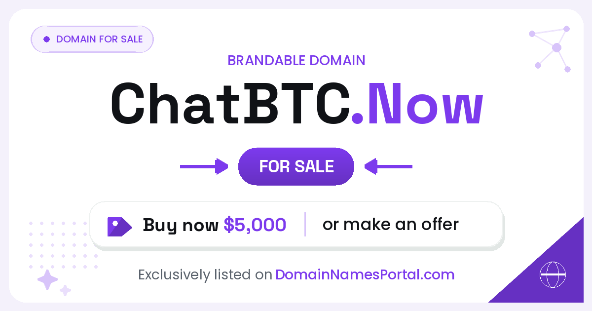 ChatBTC.Now share card