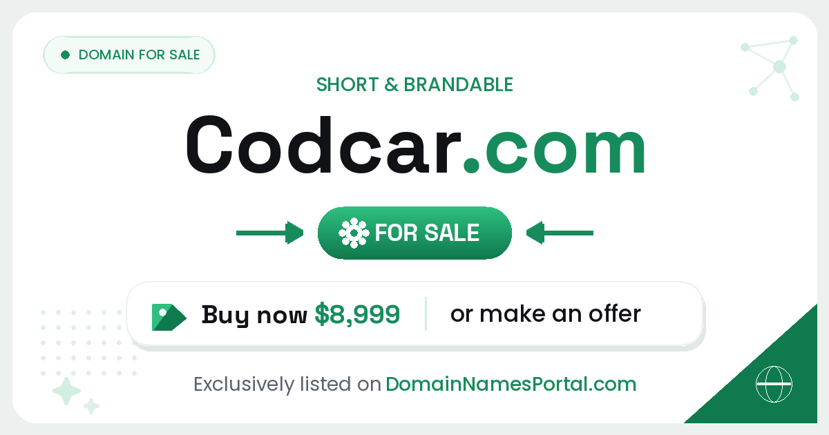 CODCAR.COM share card