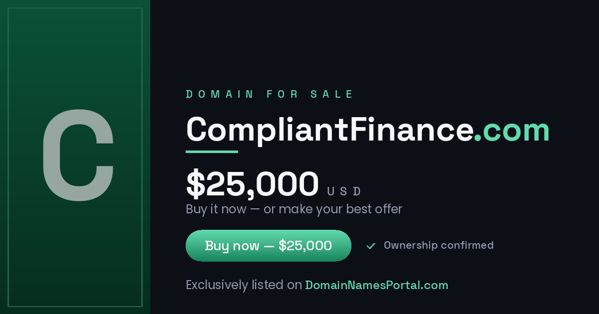 CompliantFinance.com share card
