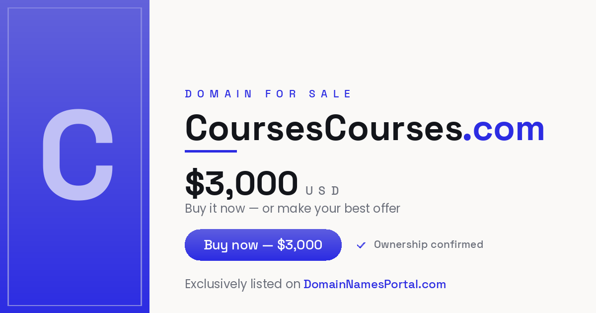 CoursesCourses.com share card