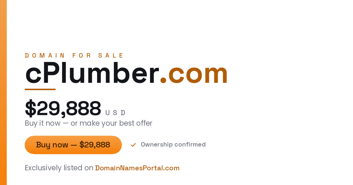 cPlumber.com share card