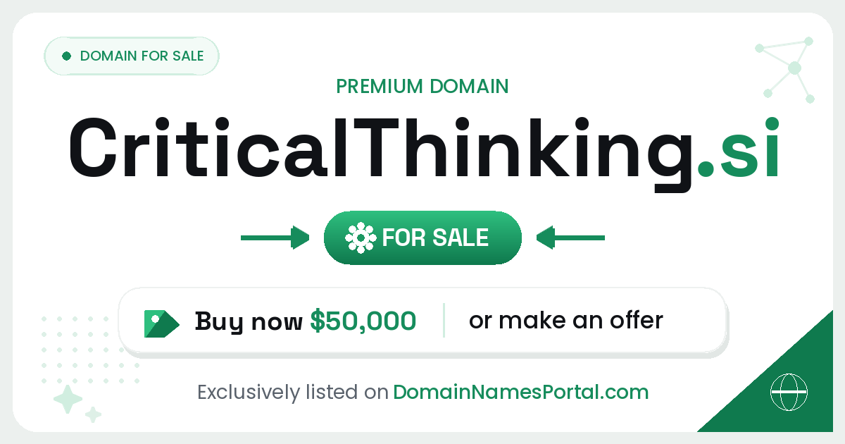 CriticalThinking.si share card