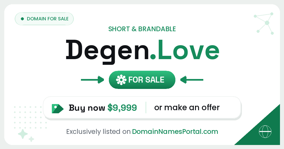 Degen.Love share card