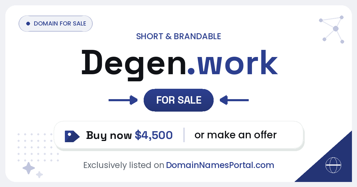 Degen.work share card