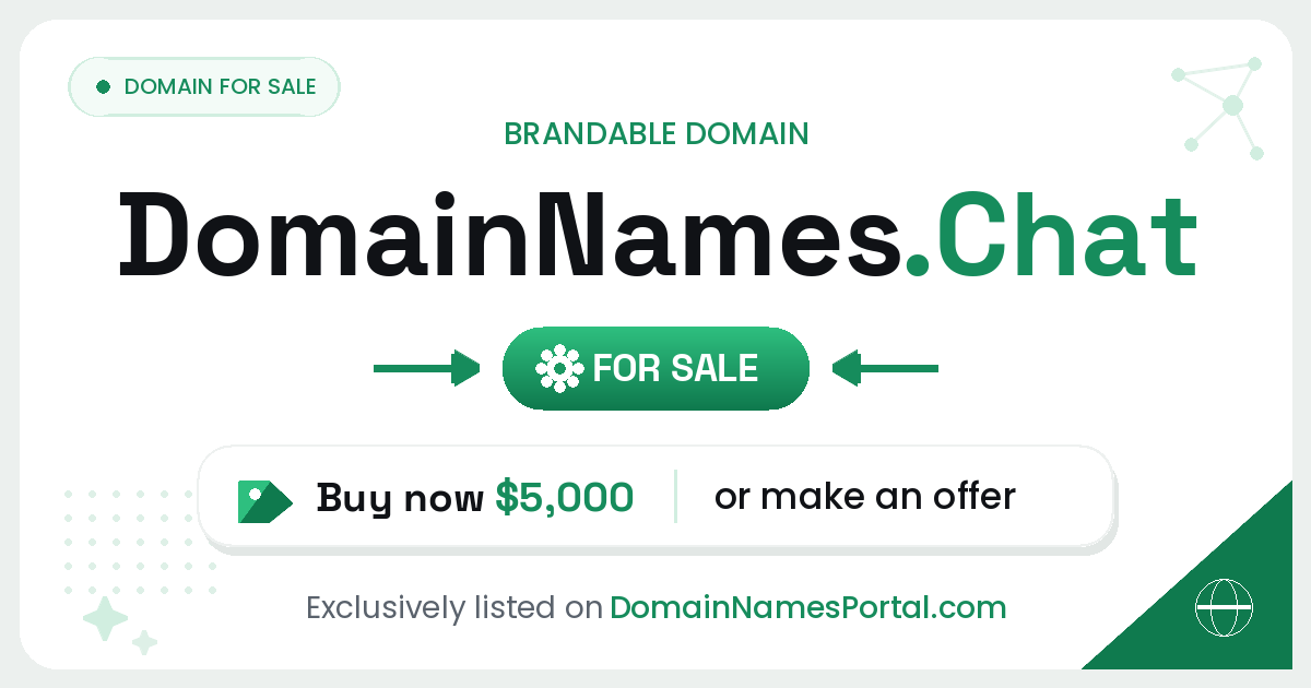 DomainNames.Chat share card