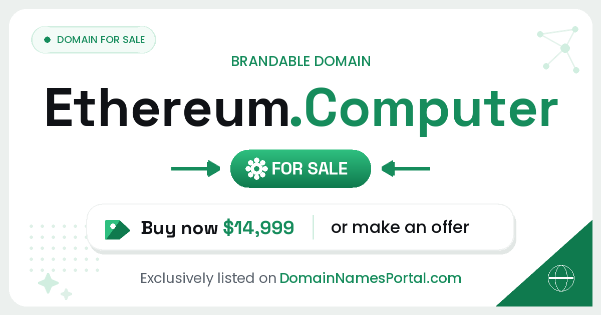 Ethereum.Computer share card