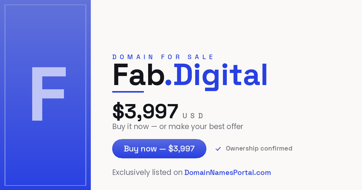 Fab.Digital share card