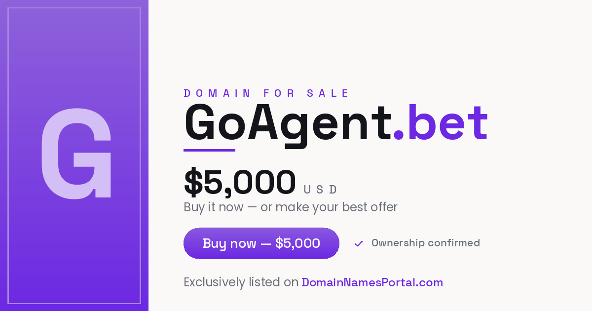 GoAgent.bet share card