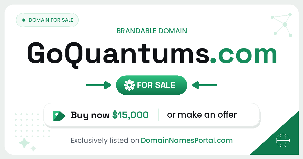 GoQuantums.com share card
