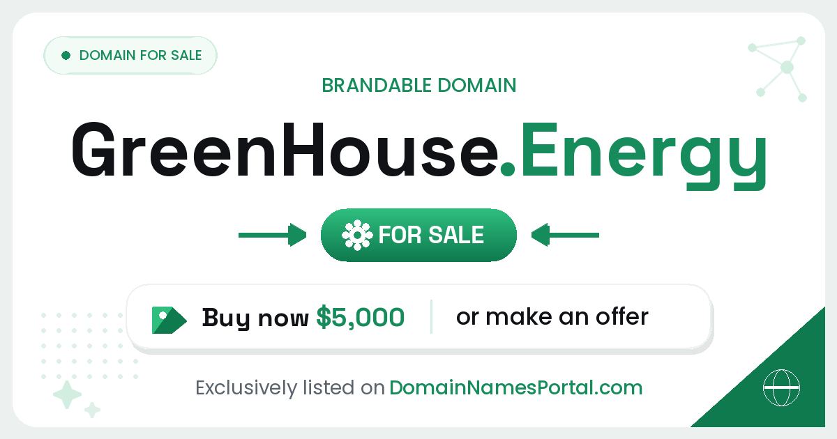 GreenHouse.Energy share card