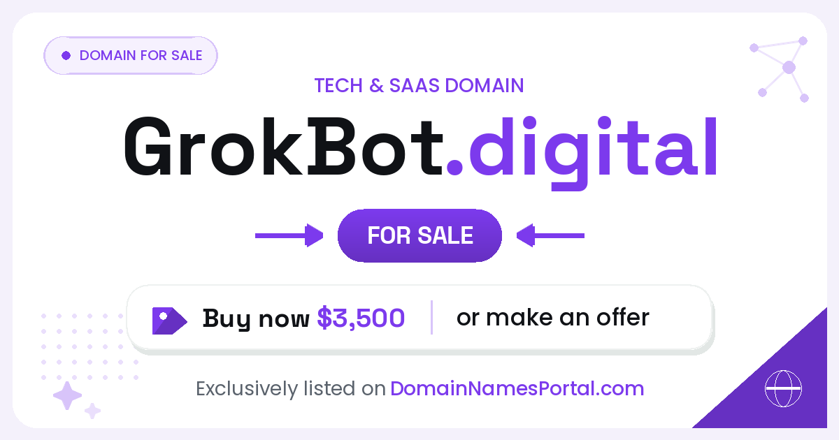 GrokBot.digital share card