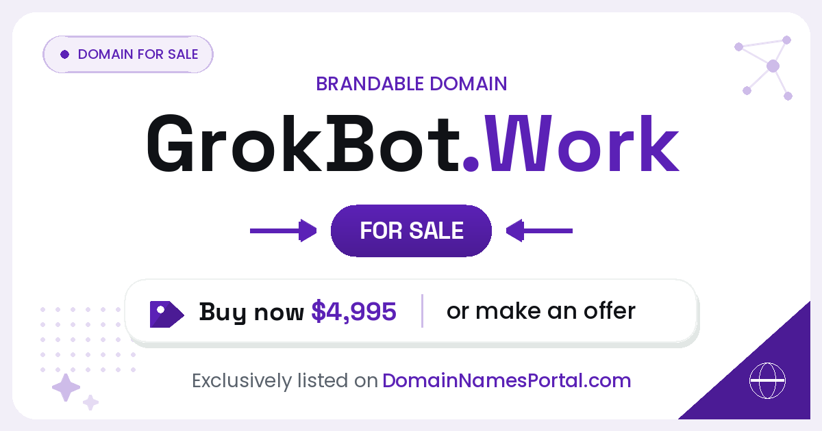 GrokBot.Work share card