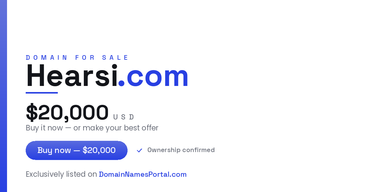 Hearsi.com share card