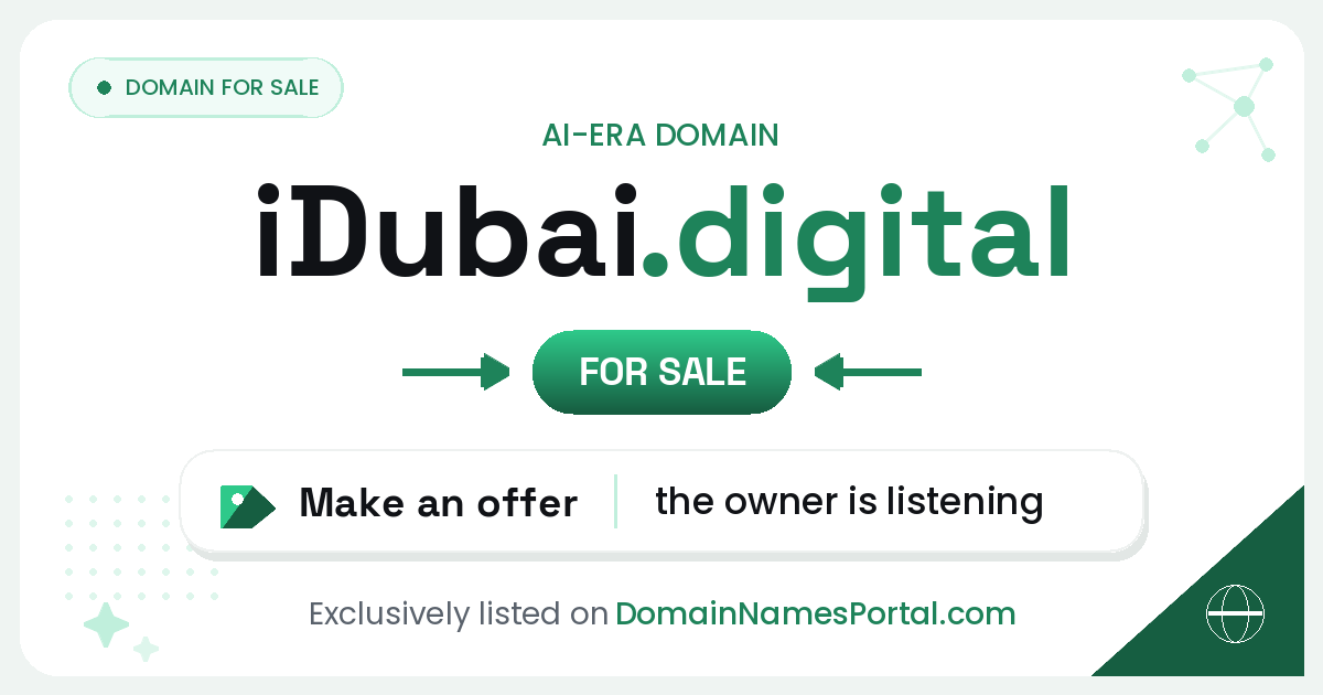 iDubai.digital share card