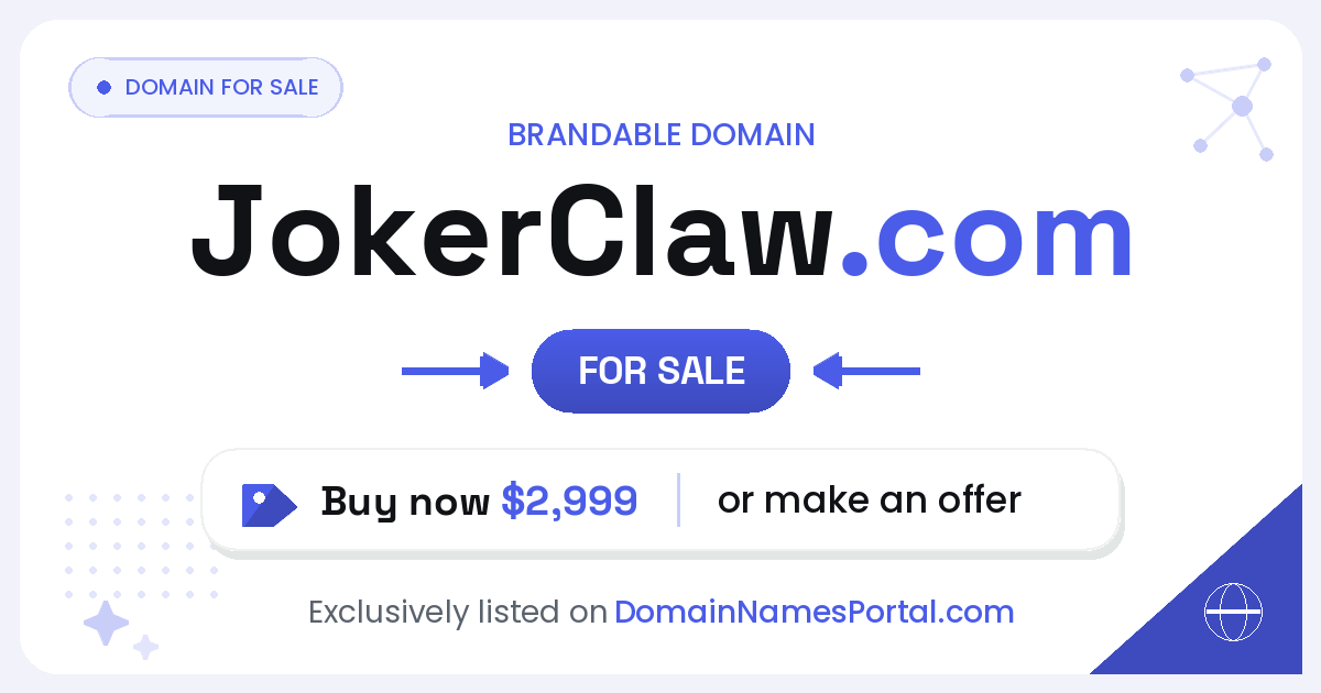 JokerClaw.com share card