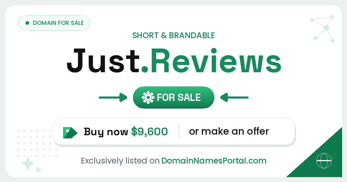 Just.Reviews share card