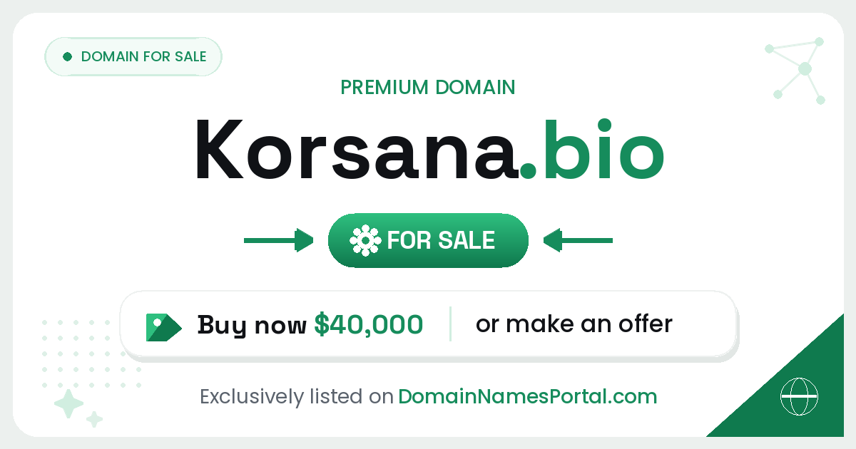 Korsana.bio share card