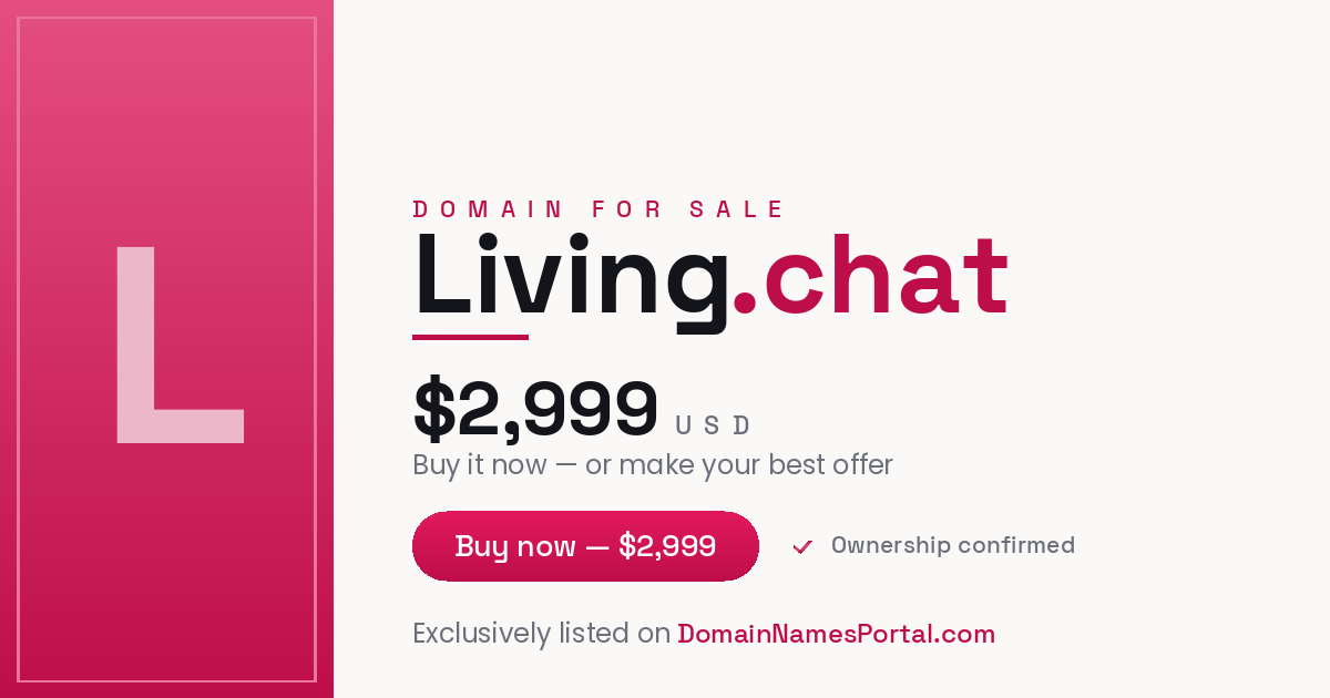 Living.chat share card