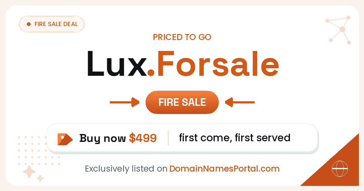 lux.forsale share card