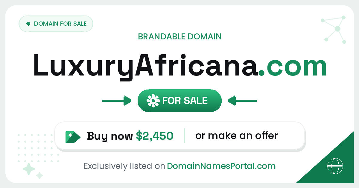 LuxuryAfricana.com share card