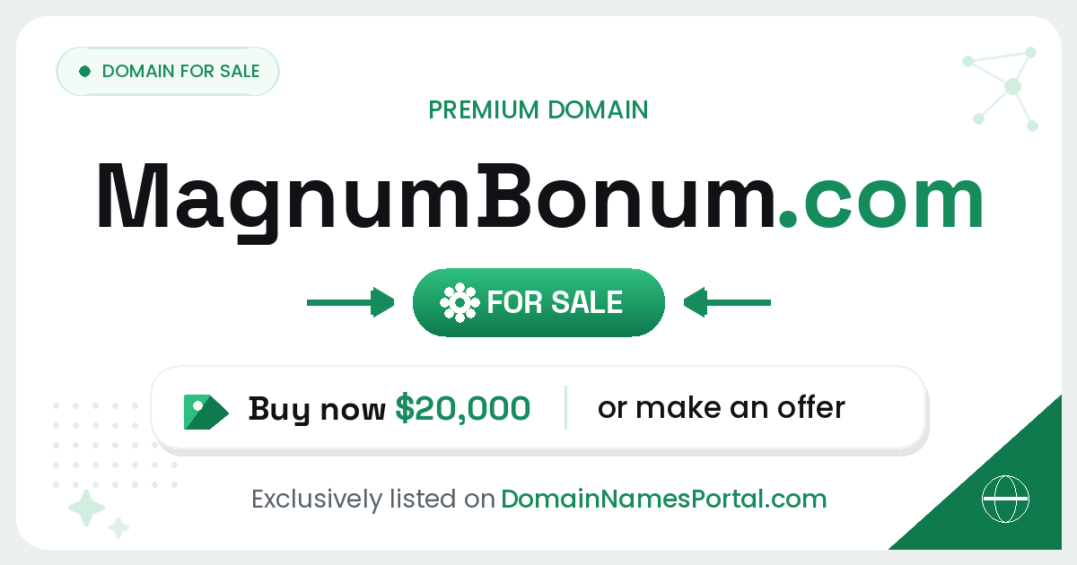MagnumBonum.com share card