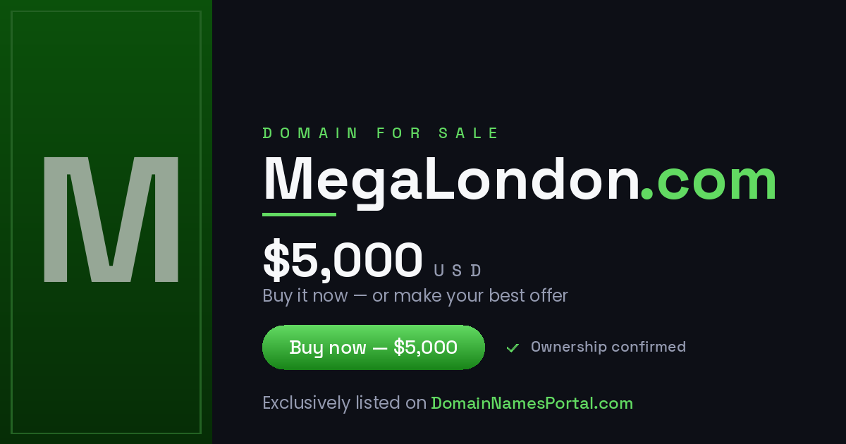 MegaLondon.com share card