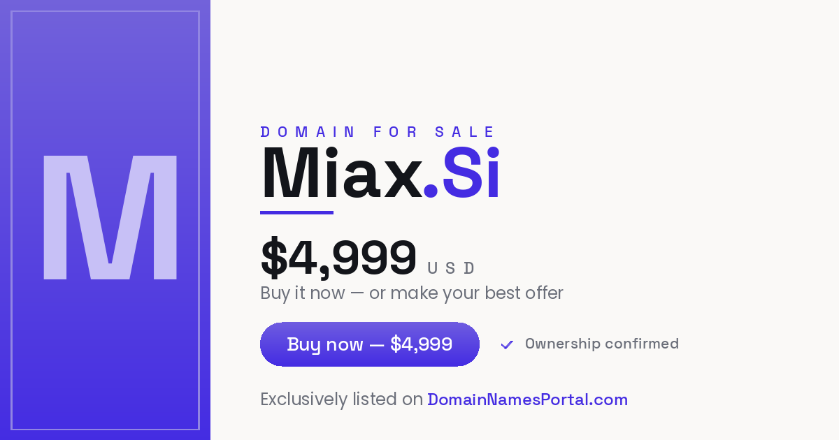 miax.si share card