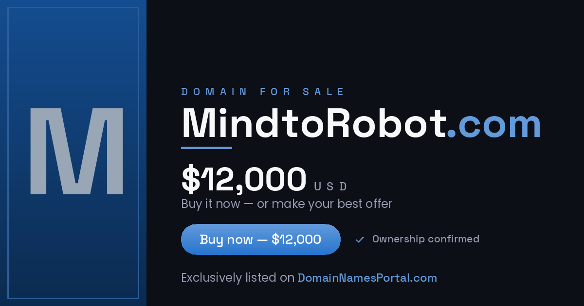 MindtoRobot.com share card