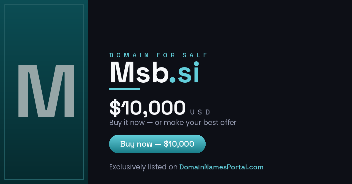 Msb.si share card
