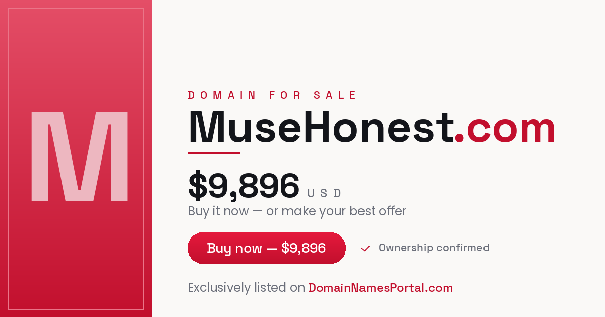 MuseHonest.com share card