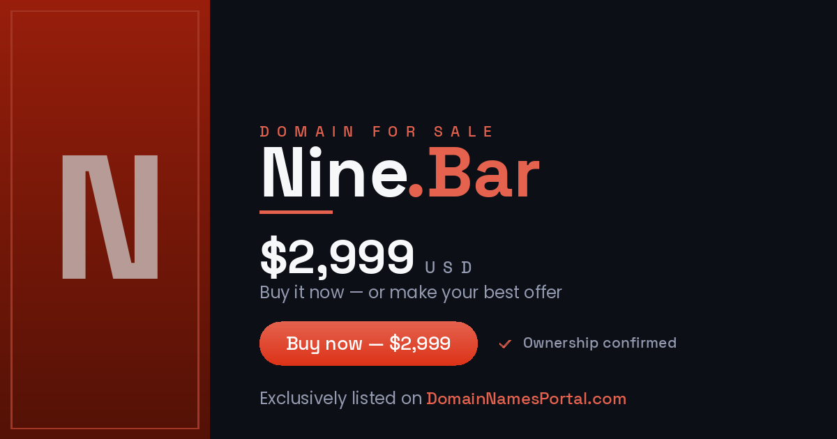 Nine.Bar share card