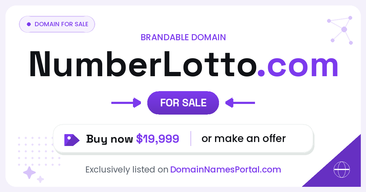 NumberLotto.com share card