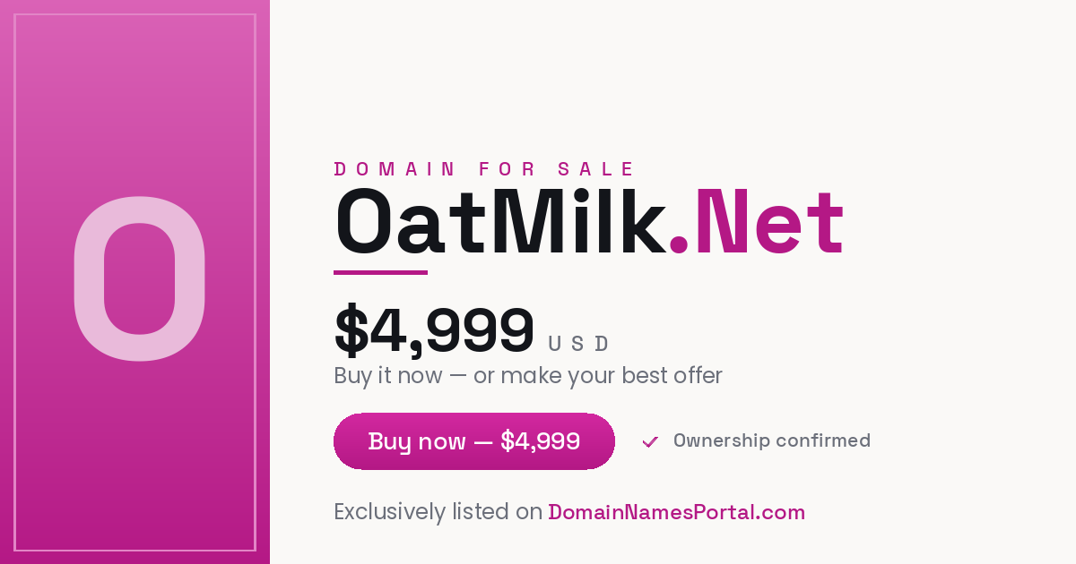 OatMilk.Net share card