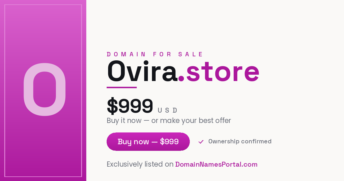 Ovira.store share card