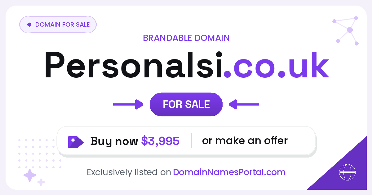 Personalsi.co.uk share card